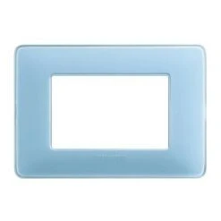 Placca Bticino Matix 3 Moduli Turchese AM4803CAR