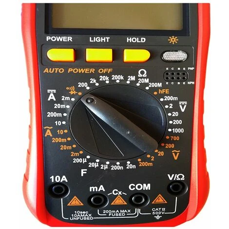 Tester Multimetro Digitale Con Puntali Misuratore Tensiore Corrente YI-58L 5 Tester Multimetro Digitale Con Puntali Misuratore Tensiore Corrente YI-58L - immagine 3