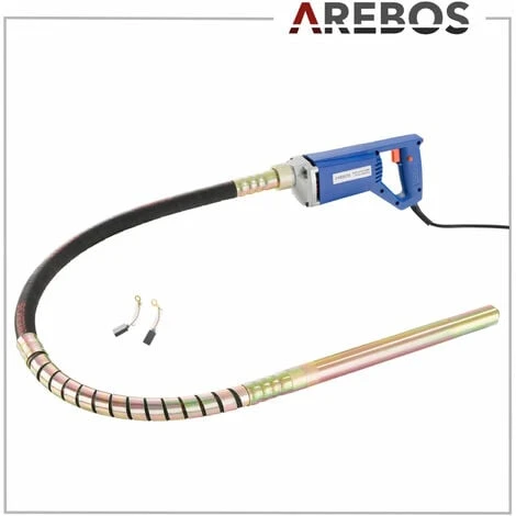 AREBOS Vibratore Per Calcestruzzo 800 W 2m - Vibratore Per Cemento 3 AREBOS Vibratore Per Calcestruzzo 800 W 2m - Vibratore Per Cemento