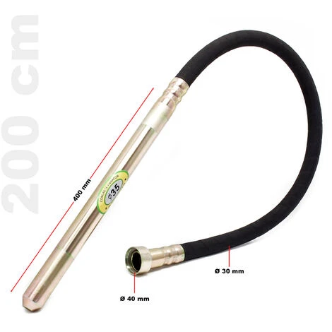 Ago Vibrante Ø 35mm Lunghezza Di 200 Cm Per Vibratore Elettrico Cemento Calcestruzzo 5 Ago Vibrante Ø 35mm Lunghezza Di 200 Cm Per Vibratore Elettrico Cemento Calcestruzzo - immagine 3