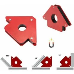 Posizionatore Squadra Magnetica Per Saldatura Supporto Angolare Calamita 12 Kg
