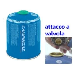 BOMBOLETTA Cartuccia A Valvola Da 450 G. GAS Butano Propano. Campingaz