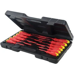 KIT SET CACCIAVITI GIRAVITI PER ELETTRICISTA CACCIAVITE ISOLATI ISOLATO 11pz -ProSald Italia 15919908 2