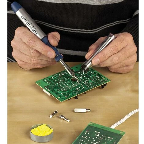 Kemper Kit Microsaldatura Micro Saldatore A Gas Saldatura Stagno Fiamma Libera E Punte 4 Kemper Kit Microsaldatura Micro Saldatore A Gas Saldatura Stagno Fiamma Libera E Punte - immagine 2