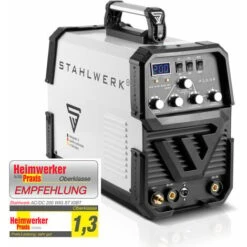 STAHLWERK AC/DC TIG 200 ST IGBT Set Completo Di Attrezzature Saldatore Combinato Con Saldatura Alluminio TIG MMA Da 200 Amp 7 Anni Di Garanzia Del Produttore -ProSald Italia 19470574 2