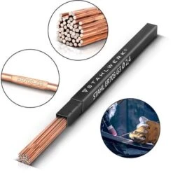 STAHLWERK Bacchette Per Saldatura TIG ER70S-G3 Acciaio / Ø 2,5 X 500 Mm / 2 Kg Metallo D'apporto Consumabile Per Saldatura TIG Incl. Scatola Di Stoccaggio -ProSald Italia 19470594 2