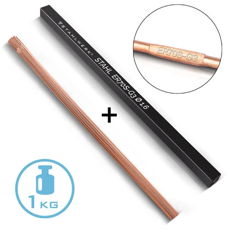 STAHLWERK Bacchette Per Saldatura TIG ER70S-G3 Acciaio / Ø 1,6 X 500 Mm / 1 Kg Metallo D'apporto Consumabile Per La Saldatura TIG, Inclusa Scatola Di Stoccaggio 3 STAHLWERK Bacchette Per Saldatura TIG ER70S-G3 Acciaio / Ø 1,6 X 500 Mm / 1 Kg Metallo D'apporto Consumabile Per La Saldatura TIG, Inclusa Scatola Di Stoccaggio