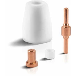 STAHLWERK PT-31 Accessori Per Plasma Parti Di Usura Ugelli Per Plasma + Elettrodi + Cappucci In Ceramica Per La Torcia Da Taglio Al Plasma PT-31 CUT, Set 30 Pezzi -ProSald Italia 19576961 3