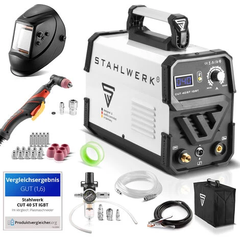 STAHLWERK CUT 40 ST Taglierina Al Plasma IGBT Completa Di 40 Ampere, Capacità Di Taglio Fino A 10 Mm, Adatta Per Lamiere Verniciate E Ruggine Lampo, 7 Anni Di Garanzia 3 STAHLWERK CUT 40 ST Taglierina Al Plasma IGBT Completa Di 40 Ampere, Capacità Di Taglio Fino A 10 Mm, Adatta Per Lamiere Verniciate E Ruggine Lampo, 7 Anni Di Garanzia