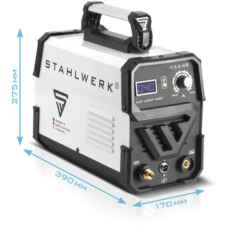 STAHLWERK CUT 40 ST Taglierina Al Plasma IGBT Completa Di 40 Ampere, Capacità Di Taglio Fino A 10 Mm, Adatta Per Lamiere Verniciate E Ruggine Lampo, 7 Anni Di Garanzia 7 STAHLWERK CUT 40 ST Taglierina Al Plasma IGBT Completa Di 40 Ampere, Capacità Di Taglio Fino A 10 Mm, Adatta Per Lamiere Verniciate E Ruggine Lampo, 7 Anni Di Garanzia - immagine 5