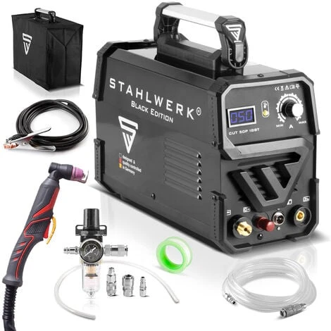 STAHLWERK CUT 50 Pilot Tagliatore Al Plasma IGBT Con Accensione Pilotata E 50 Ampere, Capacità Di Taglio Fino A 14 Mm, Adatto Per Lamiere Verniciate E Ruggine Lampo, 7 Anni Di Garanzia 3 STAHLWERK CUT 50 Pilot Tagliatore Al Plasma IGBT Con Accensione Pilotata E 50 Ampere, Capacità Di Taglio Fino A 14 Mm, Adatto Per Lamiere Verniciate E Ruggine Lampo, 7 Anni Di Garanzia