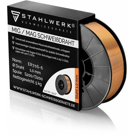 Filo Per Saldatura MIG MAG ER70S-6 SG2 Ø 1,0 Mm S200/D200 Rotolo Di Filo 5 Kg 3 Filo Per Saldatura MIG MAG ER70S-6 SG2 Ø 1,0 Mm S200/D200 Rotolo Di Filo 5 Kg
