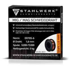 Filo Per Saldatura MIG MAG ER70S-6 SG2 Ø 1,0 Mm S200/D200 Rotolo Di Filo 5 Kg 8 Filo Per Saldatura MIG MAG ER70S-6 SG2 Ø 1,0 Mm S200/D200 Rotolo Di Filo 5 Kg -ProSald Italia 20797410 3