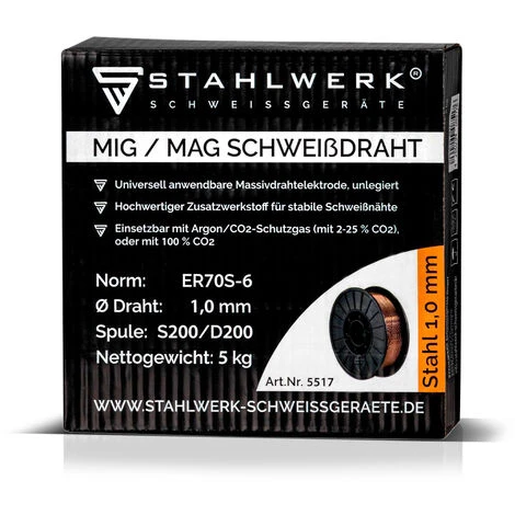 Filo Per Saldatura MIG MAG ER70S-6 SG2 Ø 1,0 Mm S200/D200 Rotolo Di Filo 5 Kg 5 Filo Per Saldatura MIG MAG ER70S-6 SG2 Ø 1,0 Mm S200/D200 Rotolo Di Filo 5 Kg - immagine 3