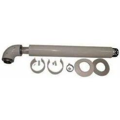 Saunier Duval Kit Fumi Orizzontale Con Terminale Antivento E Curva 90 60/100Mm