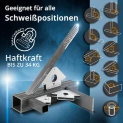 STAHLWERK 3 × Angolo Di Saldatura Del Magnete Angolo Di Saldatura Del Magnete 45° X 90° X 135°, 11,3 + 22,6 + 34 Kg / 25 + 50 + 75 Lbs 8 STAHLWERK 3 × Angolo Di Saldatura Del Magnete Angolo Di Saldatura Del Magnete 45° X 90° X 135°, 11,3 + 22,6 + 34 Kg / 25 + 50 + 75 Lbs -ProSald Italia 24325665 2