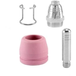 STAHLWERK P-60 Accessori Per Plasma Parti Di Usura Ugelli Per Plasma + Elettrodi + Cappucci In Ceramica Per La Torcia Da Taglio Al Plasma Ad Accensione Pilotata P-60 CUT, Set Di 30 Pezzi -ProSald Italia 25620010 4