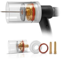 STAHLWERK TIG Vetro Gas Lenti Accessori Di Saldatura Per WP SR Binzel 17 18 26 Torce Di Saldatura TIG 7-pz.