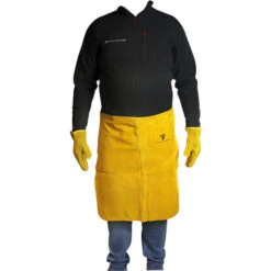 STAHLWERK Grembiule Per Saldatura Protezione Gambe Paraspruzzi Protezione Gambe In Vera Pelle Resistente Al Calore E All'usura, Lavorazione Di Alta Qualità, Elevata Capacità Di Carico Termico E Meccan -ProSald Italia 25879212 4