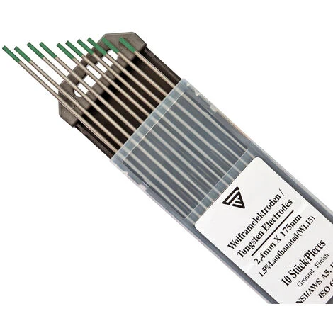 STAHLWERK Set Di Elettrodi Per Saldatura TIG WC20 Grigio, WP Verde, WL15 Oro 2,4 Mm Ciascuno 10 Pz. Senza Torio - Aghi TIG Universali Per Acciaio, Acciaio Inox, Alluminio 6 STAHLWERK Set Di Elettrodi Per Saldatura TIG WC20 Grigio, WP Verde, WL15 Oro 2,4 Mm Ciascuno 10 Pz. Senza Torio - Aghi TIG Universali Per Acciaio, Acciaio Inox, Alluminio - immagine 4