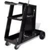 Hommoo Carrello Di Saldatura Nero Con 3 Ripiani Per Officine VD03531