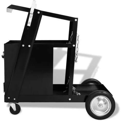 Hommoo Carrello Di Saldatura Con 4 Cassetti Neri VD04240 4 Hommoo Carrello Di Saldatura Con 4 Cassetti Neri VD04240 - immagine 2