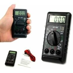 Mini Tester Digitale Multimetro + Puntali Misuratore Di Tensione Corrente