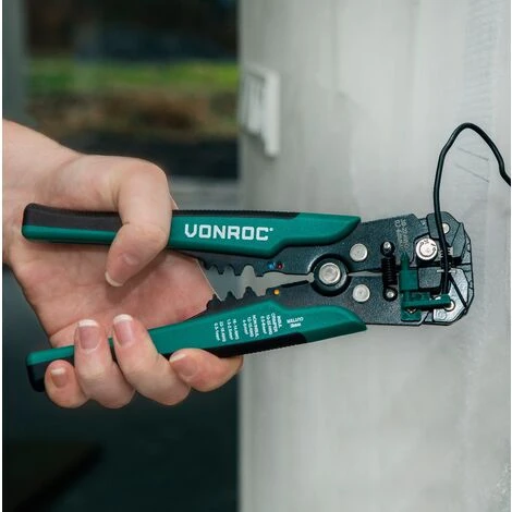 VONROC Pinza Spelafili-Crimpatrice Automatica Professionale Con 270 Accessori 5 VONROC Pinza Spelafili-Crimpatrice Automatica Professionale Con 270 Accessori - immagine 3