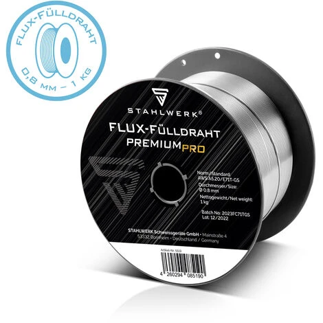 STAHLWERK 2 X Filo Per Saldatura MIG/MAG Premium Ø 0,8 Mm, Filo Per Saldatura FLUX E Filo Animato E71T-GS, Su Bobina Di Filo D100 Da 1 Kg Con Mandrino Da 16 Mm, Set Universale Di 2 Pezzi 4 STAHLWERK 2 X Filo Per Saldatura MIG/MAG Premium Ø 0,8 Mm, Filo Per Saldatura FLUX E Filo Animato E71T-GS, Su Bobina Di Filo D100 Da 1 Kg Con Mandrino Da 16 Mm, Set Universale Di 2 Pezzi - immagine 2