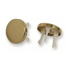 Acquastilla 116799 Borchia Dorata Per Troppo Pieno Lavabo, Multicolore