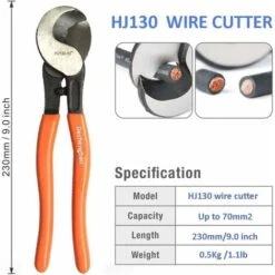 Utensili Manuali Pinze Taglia Cavi Utensili Per Taglio Cavi Cavo Con Forbici Di Serraggio Ad Alta Durezza, Materiale In Acciaio Ad Alto Tenore Di Carbonio -ProSald Italia 30854206 5