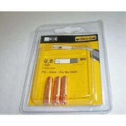 KIT 3 TUBETTI DI CONTATTO PORTACORRENTE UGELLO 0,8 ACCIAIO ORIGINALE DECA