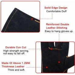 Paio Di Guanti Per Saldatura Foderati Resistenti Al Calore -ProSald Italia 31781888 3