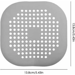 Protezione Di Scarico In Silicone A 4 Pezzi Con Ventosa, Filtro Di Scarico Per Doccia Coperchio Di Scarico Per Vasca Di Raccolta Per Bagno Da Cucina - Bianco, Grigio -ProSald Italia 32182757 3