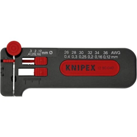 Spelafili Adatto Per Cavo CU 0.12 Fino A 0.4 Mm 26 Fino A 36 Knipex Knipex-Werk 12 80 040 SB 5 Spelafili Adatto Per Cavo CU 0.12 Fino A 0.4 Mm 26 Fino A 36 Knipex Knipex-Werk 12 80 040 SB - immagine 3