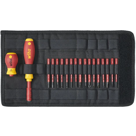 WIHA Set Slimvario Set Da 18 Pezzi VDE - Sistema A Lama 3 WIHA Set Slimvario Set Da 18 Pezzi VDE - Sistema A Lama