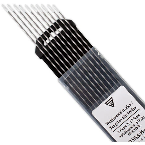 STAHLWERK Elettrodi Di Tungsteno 1,6 WZ8 Bianco Set Da 10 3 STAHLWERK Elettrodi Di Tungsteno 1,6 WZ8 Bianco Set Da 10