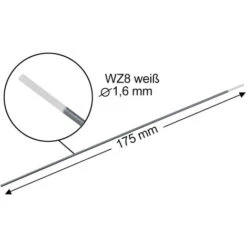 STAHLWERK Elettrodi Di Tungsteno 1,6 WZ8 Bianco Set Da 10 5 STAHLWERK Elettrodi Di Tungsteno 1,6 WZ8 Bianco Set Da 10 -ProSald Italia 34587199 2