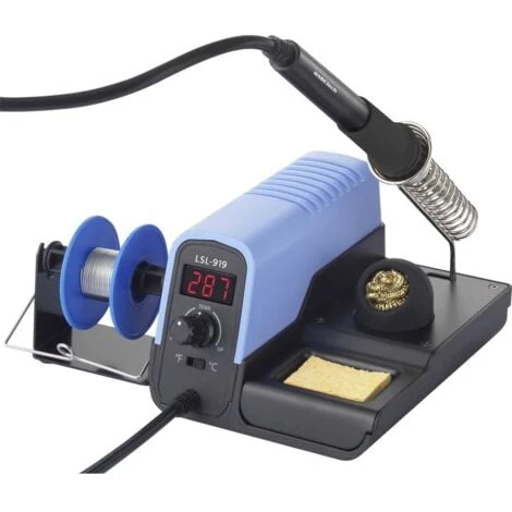 Basetech LSL-919 Stazione Di Saldatura Digitale 30 W 160 - 480 °C Incl. Stagno Per Saldatura 4 Basetech LSL-919 Stazione Di Saldatura Digitale 30 W 160 - 480 °C Incl. Stagno Per Saldatura - immagine 2