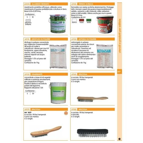 12PZ SPAZZOLA ACCIAIO 5 RANGHI CON MANICO RIF.69160 4 12PZ SPAZZOLA ACCIAIO 5 RANGHI CON MANICO RIF.69160 - immagine 2