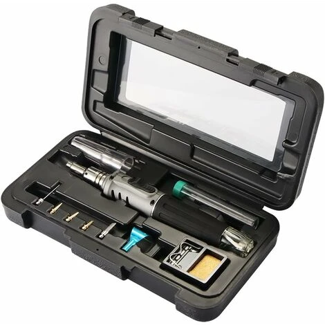 SOEKAVIA Saldatore A Butano - Saldatore A Gas 10 In 1 Kit Di Accensione Automatica Professionale Versatile Per La Creazione Di Gioielli, Riparazione Di Circuiti Stampati A Saldare 3 SOEKAVIA Saldatore A Butano - Saldatore A Gas 10 In 1 Kit Di Accensione Automatica Professionale Versatile Per La Creazione Di Gioielli, Riparazione Di Circuiti Stampati A Saldare