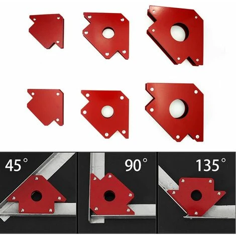 Manta 6 Pz Magnete Magnetico Set Di Saldatura Supporto 25lb 50lb 75lb 6 Pz Strumento Multi-Angolo 7 Manta 6 Pz Magnete Magnetico Set Di Saldatura Supporto 25lb 50lb 75lb 6 Pz Strumento Multi-Angolo - immagine 5