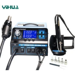 Manta YIHUA 992DA + Stazione Di Saldatura Per Pistole Ad Aria Calda Digitale LCD 4 In 1 + Penna Per Vuoto + Stazione Di Rilavorazione BGA Per Fumatori 11 Manta YIHUA 992DA + Stazione Di Saldatura Per Pistole Ad Aria Calda Digitale LCD 4 In 1 + Penna Per Vuoto + Stazione Di Rilavorazione BGA Per Fumatori -ProSald Italia 37109093 5