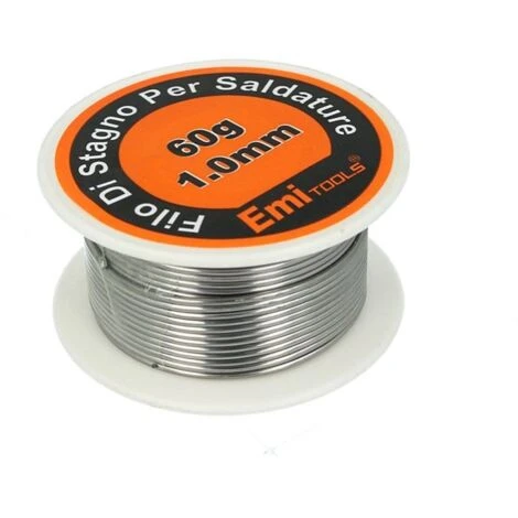 Kit Filo Stagno Per Saldature 1mm X 60g 2mm X 60g 5 Kit Filo Stagno Per Saldature 1mm X 60g 2mm X 60g - immagine 3