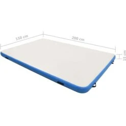 Tappeto Galleggiante Gonfiabile Blu E Bianco 200x150x15 Cm VidaXL -ProSald Italia 37958355 3