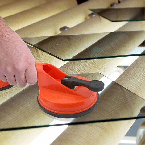 Doppia Ventosa Per Sollevare Lastre Di Vetro Specchi Capacità Di Sollevamento 100 Kg Maniglia Per Trasporto Con Bloccaggio 7 Doppia Ventosa Per Sollevare Lastre Di Vetro Specchi Capacità Di Sollevamento 100 Kg Maniglia Per Trasporto Con Bloccaggio - immagine 5