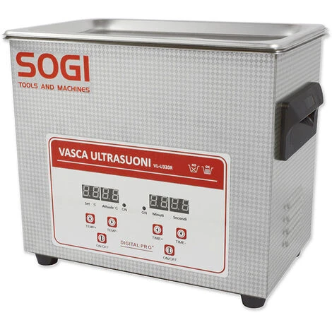 Vasca Pulitrice Ad Ultrasuoni Riscaldata 3,2L SOGI VL-U320R 3 Vasca Pulitrice Ad Ultrasuoni Riscaldata 3,2L SOGI VL-U320R