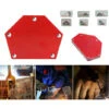 Supporto Magnetico Per Saldatura Posizionatore Per Saldature A 30° 45° 60° 75° 90° 120° Squadra Magnetica Portata 12 Kg