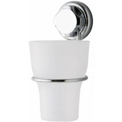 Compactor Bestlock - Portaspazzolino A Parete, Plastica/cromo RAN4696