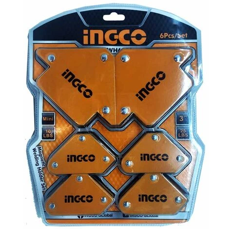 Set Supporti Magnetici Per Saldature 6 Pz Posizionatori - Ingco AMWH6001 4 Set Supporti Magnetici Per Saldature 6 Pz Posizionatori - Ingco AMWH6001 - immagine 2